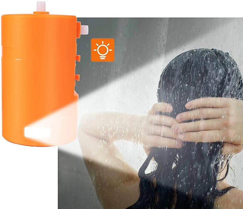 Pressurized Shower Head Camping Shower Hose Adjustable Outdoor Electric