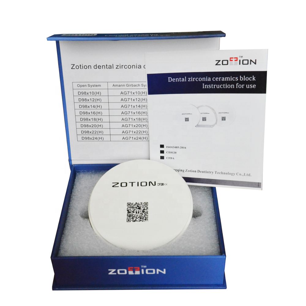 
Китай, CAD CAM 900Mpa A1 A2 B1 цветной STM 4D Многослойный диск для стоматологической лаборатории 