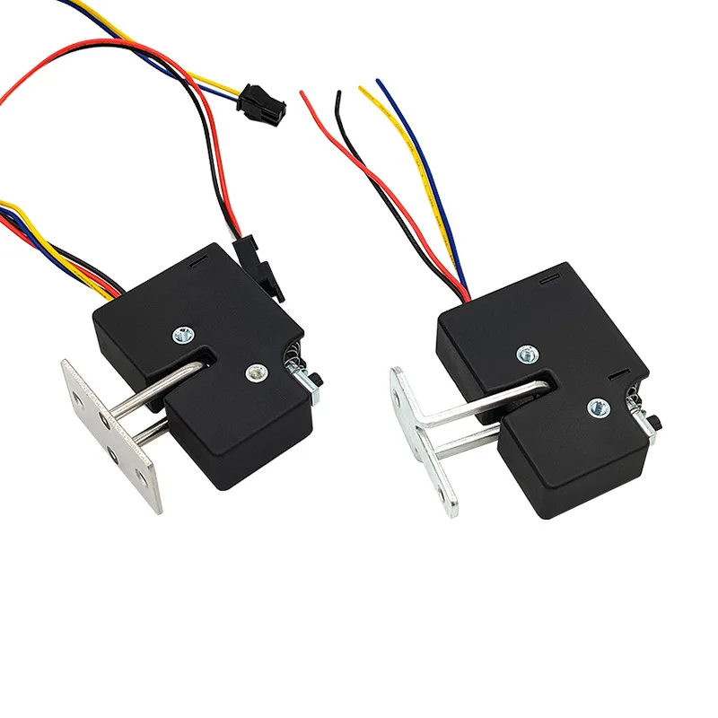 Small Electronic Cabinet Lock Coil Free DC5V or DC12V or DC24V Electric Bolt Lock Hidden Invisible Cabinet Door Lock
