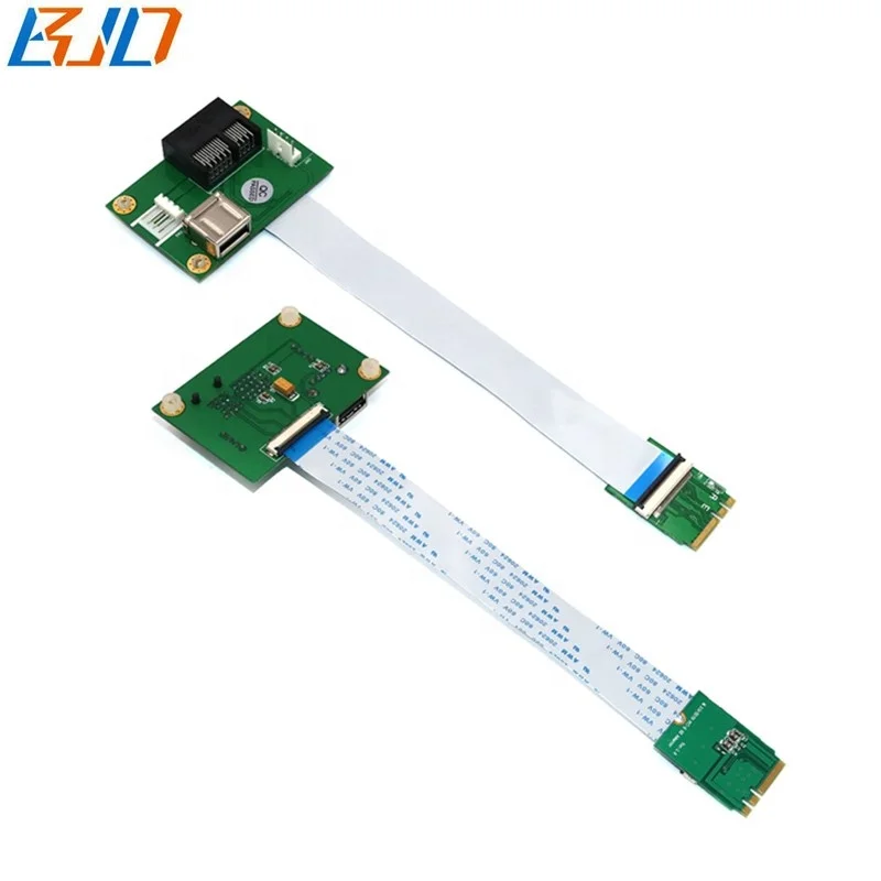 Cablecc Adattatore Convertitore NGFF M.2 Key-A A Mini PCI-E. Per Schede WiFi Intel 9260, 8265, 7260 E Simili (BCM94352Z). Supporta Hot Plug, Nessun Driver. - 3