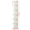 White seven-layer shelf