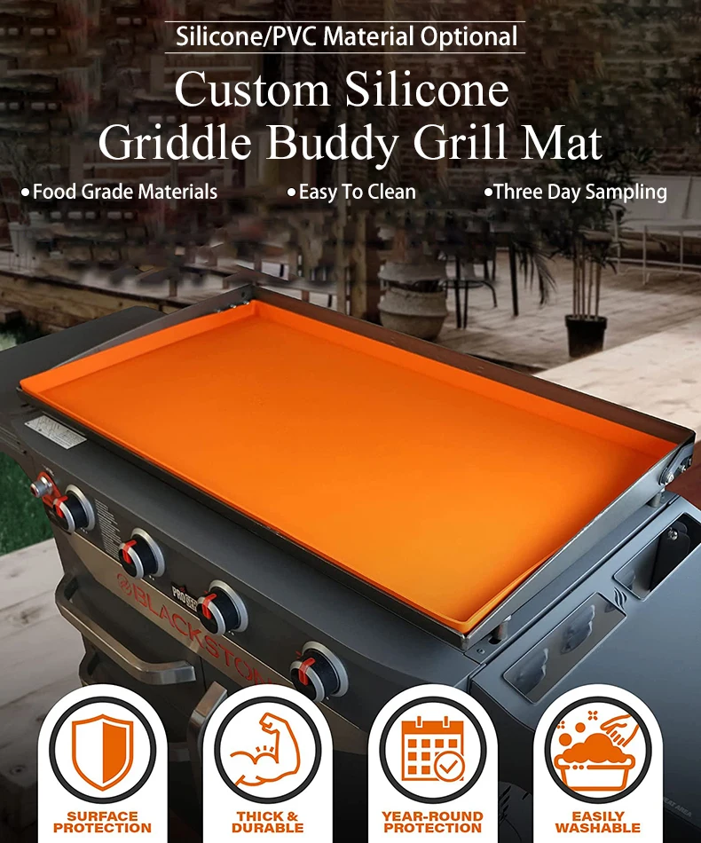 Custom Blackstone Grill Mat Blackstone Silicone Mat Cover Silicone