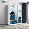 3 sliding door wardrobe with 1 drawer
