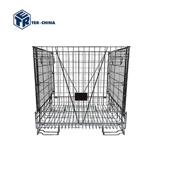 1200x1010xH1200 T28 PET Preform Bin Pallet Cage Box Wire Metal Container for Storage