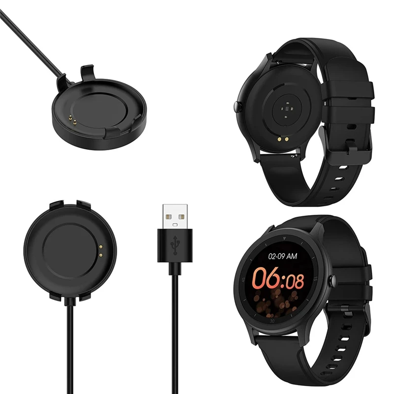 Câble Chargeur Magnétique TiMOVO Pour TicWatch Pro 3 / Pro 3 LTE - 2 Pièces 100 Cm - Noir - USB