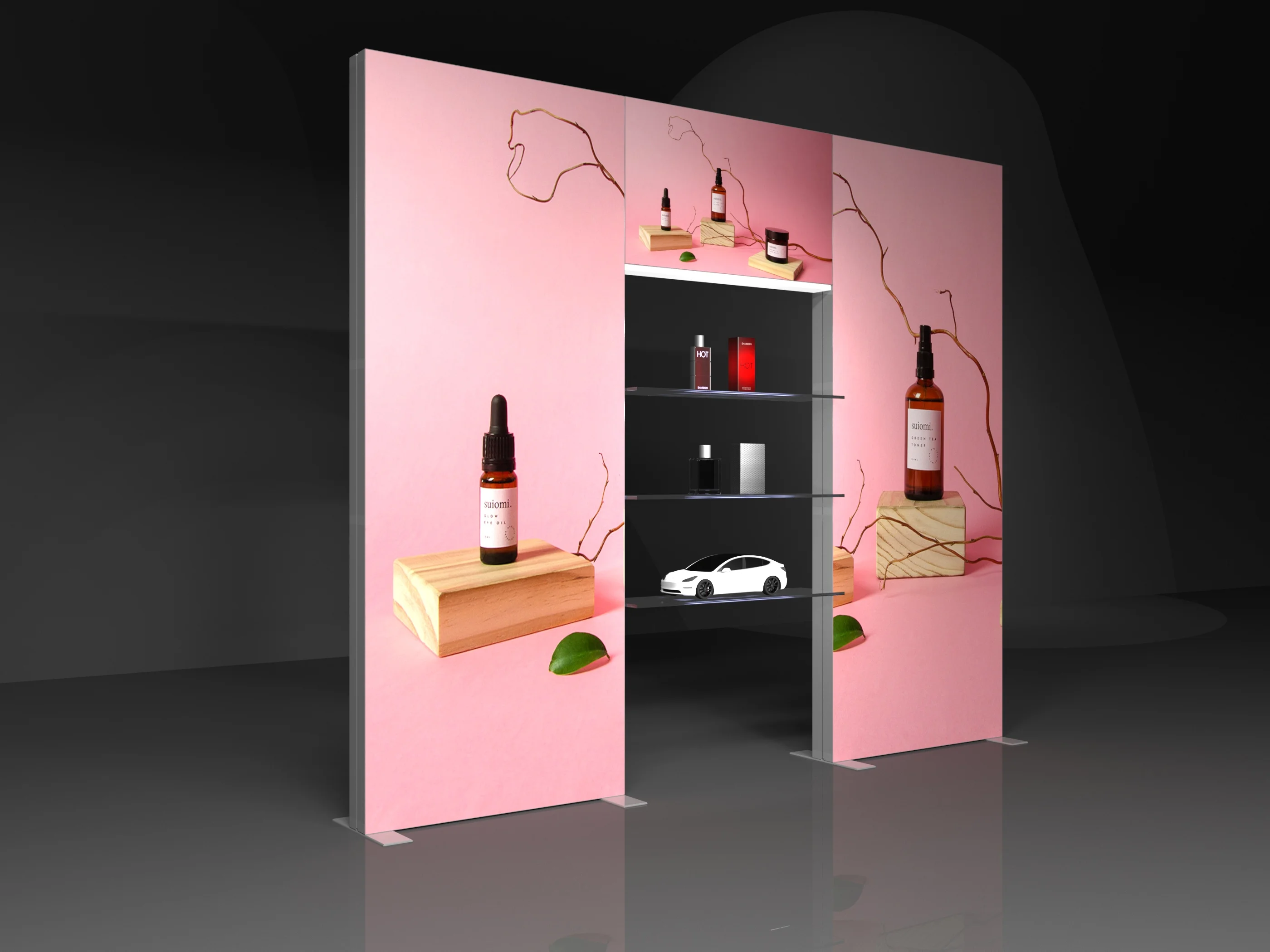 Convenient Folding Aluminum Fabric 3x3 Exhibition Display Trade Show ...