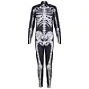 Female Black and White Skull