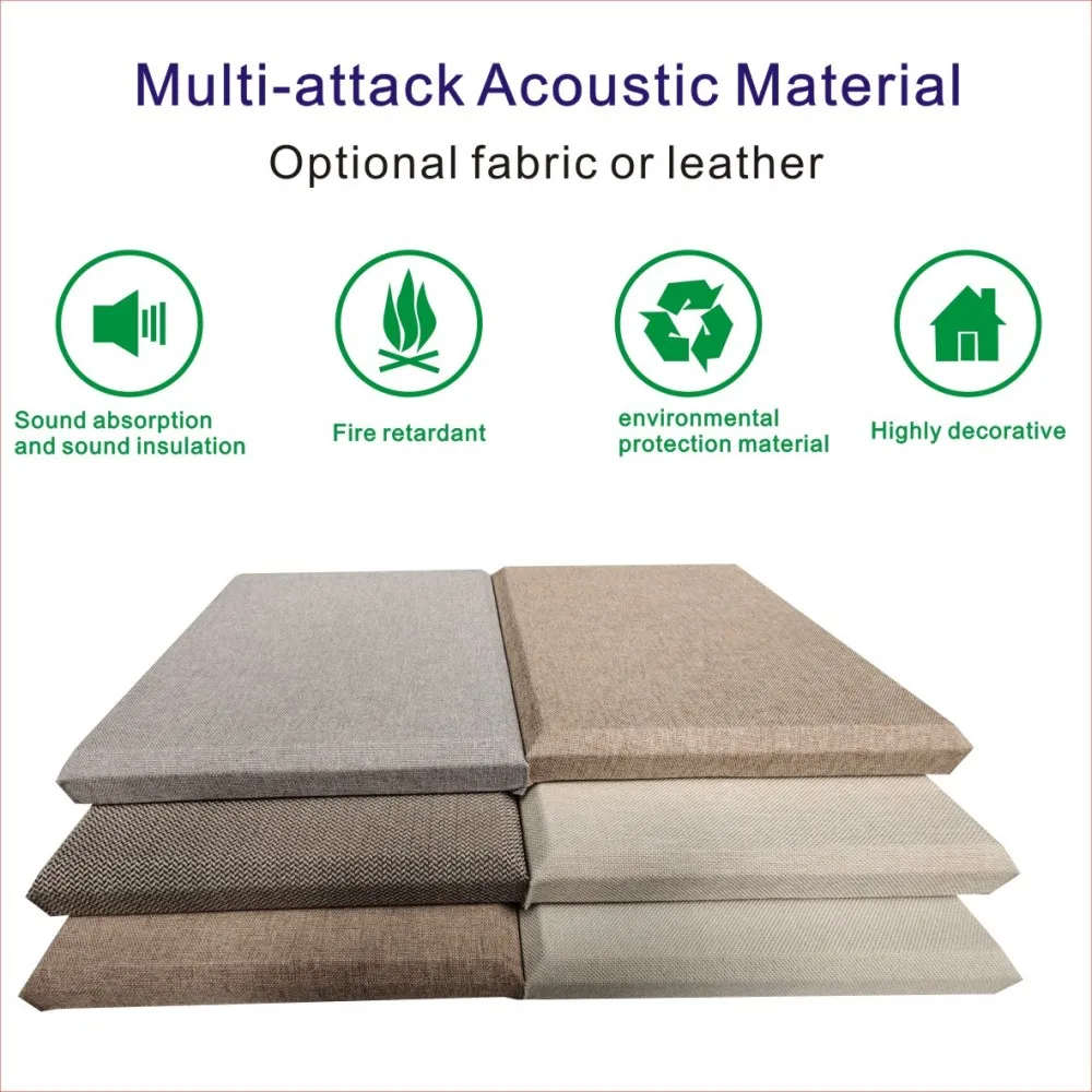 Cloth Art Full-range Sound-absorbing Board, Convenient to Build Sound and Video Room, Recording Studio,  Home