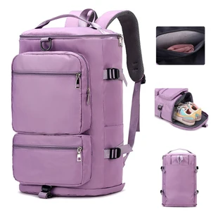 Factory Direct Wholesale New Design Large Travel Gym Sport Duffel Bag Overnight Weekend Yoga Duffle Bag Backpack