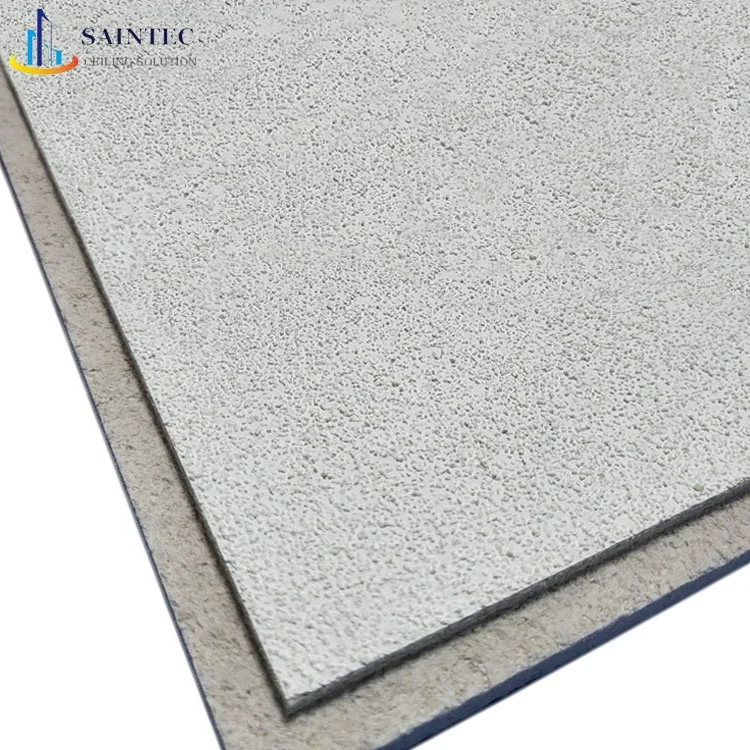 Modern 60X60 Acoustic Mineral Fiber Board Waterproof Square Hospital Suspended Ceiling Tiles Soundproof & Fireproof-Wholesale