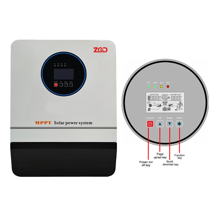 Wall Mounted 3kva 3kw 5kw Inverter Dc 12v To Ac 220v 3000w 5000w Mppt ...