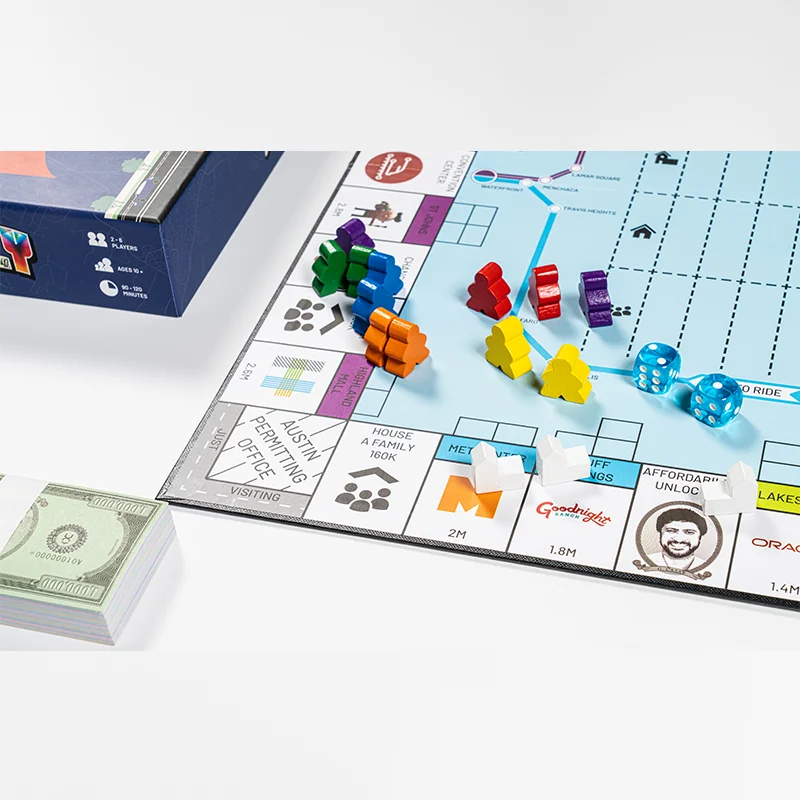 Hot Selling Wholesale Paper or Plastic Piece Custom Printing Hexahpoly Board Game for Adults factory