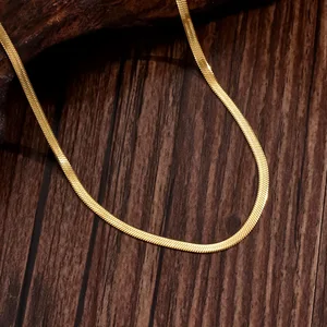 European American  Simple High-end Sense Niche Cold Style Electroplated Stainless Steel Blade Chain Women's Necklace