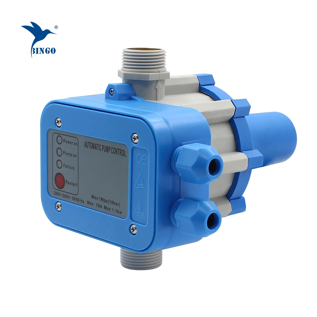 40-60PSI Interruttore Della Pompa Dell'acqua Domestica Senza Torre Interruttore Della Pressione Della Pompa Dell'acqua Doppio Palo A Molla Regolabile - 12