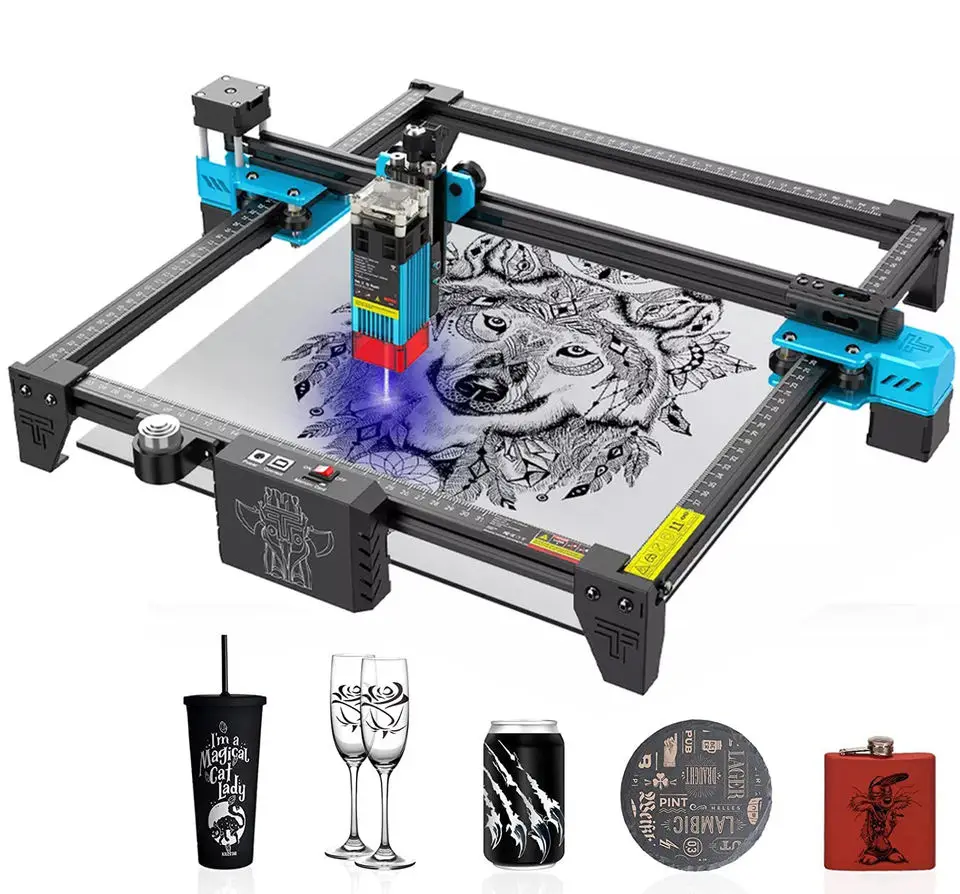 Twotrees Tts10 Portable Laser Engraver Cutting Machine 3d Diy Mini Metal Leather Fiber Wood Co2