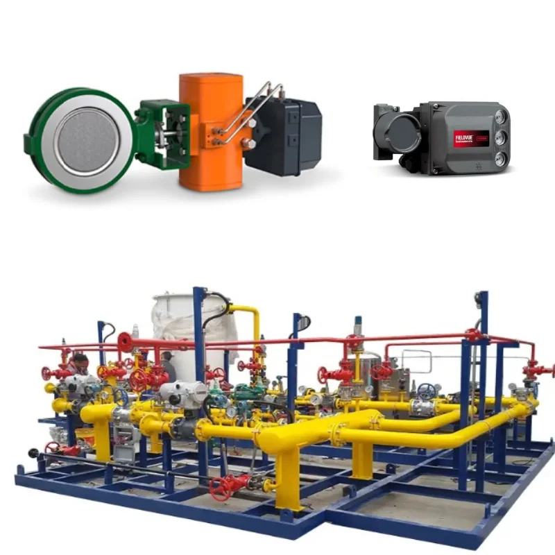 Valve Switching Skid equipped with Fisher 8540 High Performance Butterfly Valve, Bettis pneumatic actuator and DVC6200