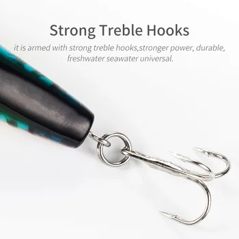 Top Water Popper Floating Fishing Lure 7g 6.5cm Plastic Hard Bait Water Surface Popping Lure Artificial Bait 3D Lure Eyes 65mm – Popper – view 5