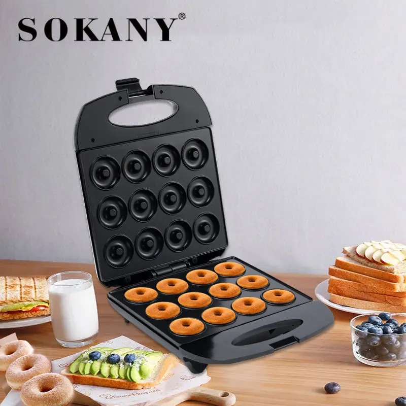 Mini Donuts, Small Donut Maker, Electric Mini Donut Maker With Non-Stick  Look For Dessert, Double Sided Heating Electric Cake Donut Maker, Non-Stick