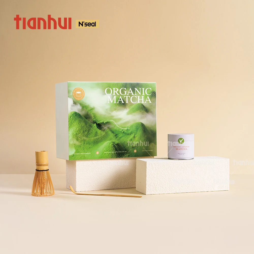 Conjunto de Caixas de Embalagem Premium para Armazenamento Ecológico de Matcha Tianhui