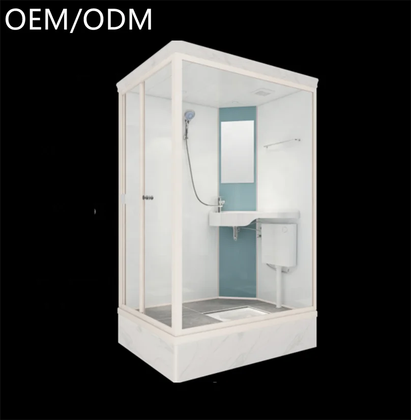 Shower Pod All in One Prefab Modular Bathroom Unit with Toilet