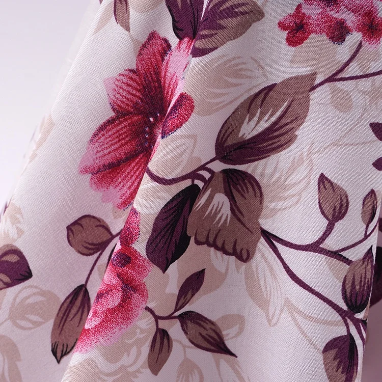 Новейший дизайн 45S * качественная винтажная цветочная ткань цифровая печать вискоза