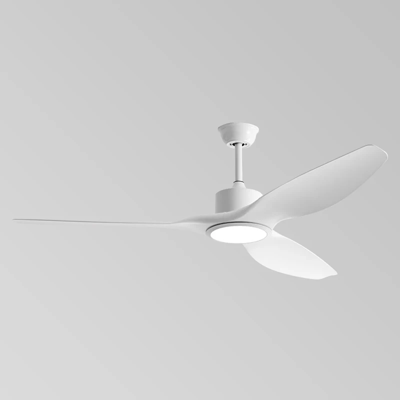 Kipas Siling BLDC Borong Lampu Ventilador DE Techo LED Boleh Laraskan 3 Bilah ABS Moden Kipas Siling dengan Cahaya dan Kawalan Jauh