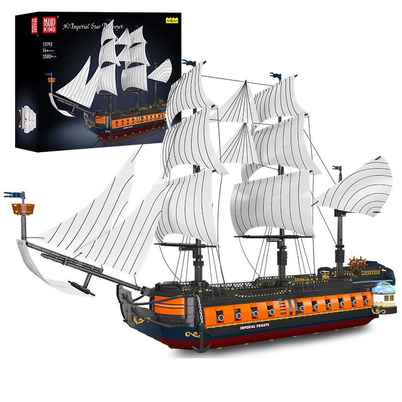 Mould King 13192 Ship Imperial Frigate Flagship 10210 Building Blocks 10335  the Endurance Polarship Bricks Christmas Gifts