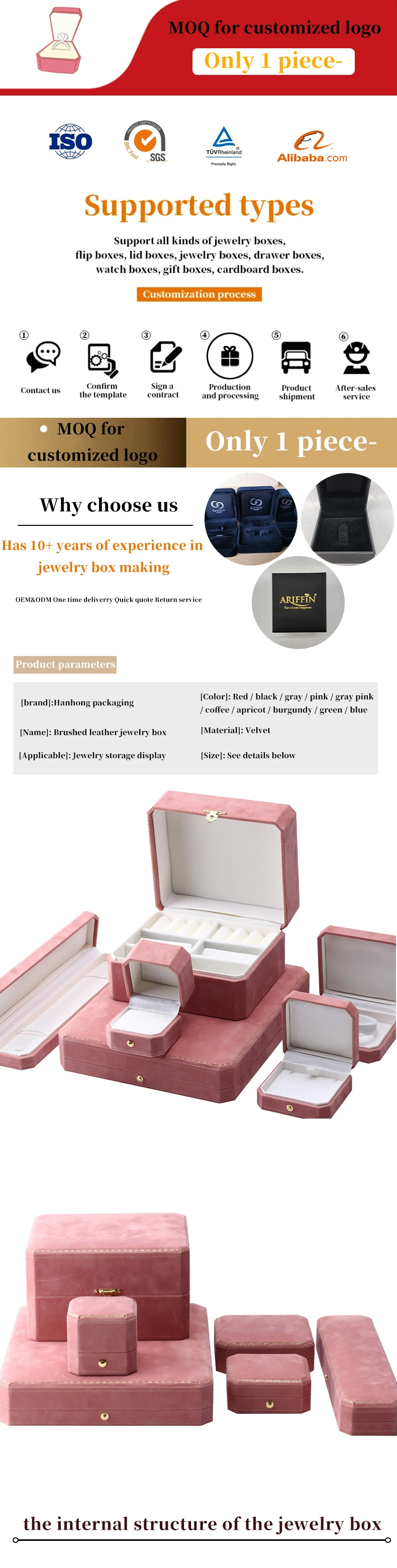 Hanhong Wholesale Custom Luxury Pattern Jewelry Packaging Box Bracelet