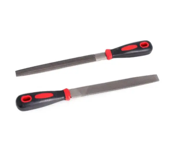 thumbnail image 2 of Wood File KALIM Mini Needle File Set (Carbon Steel 6 Piece-Set) Hardened Alloy Strength Steel - Set Includes Flat, Flat Warding, Square, Triangular, Round, And Half-Round File(6'' Total Length Metal Files For 2 of 12