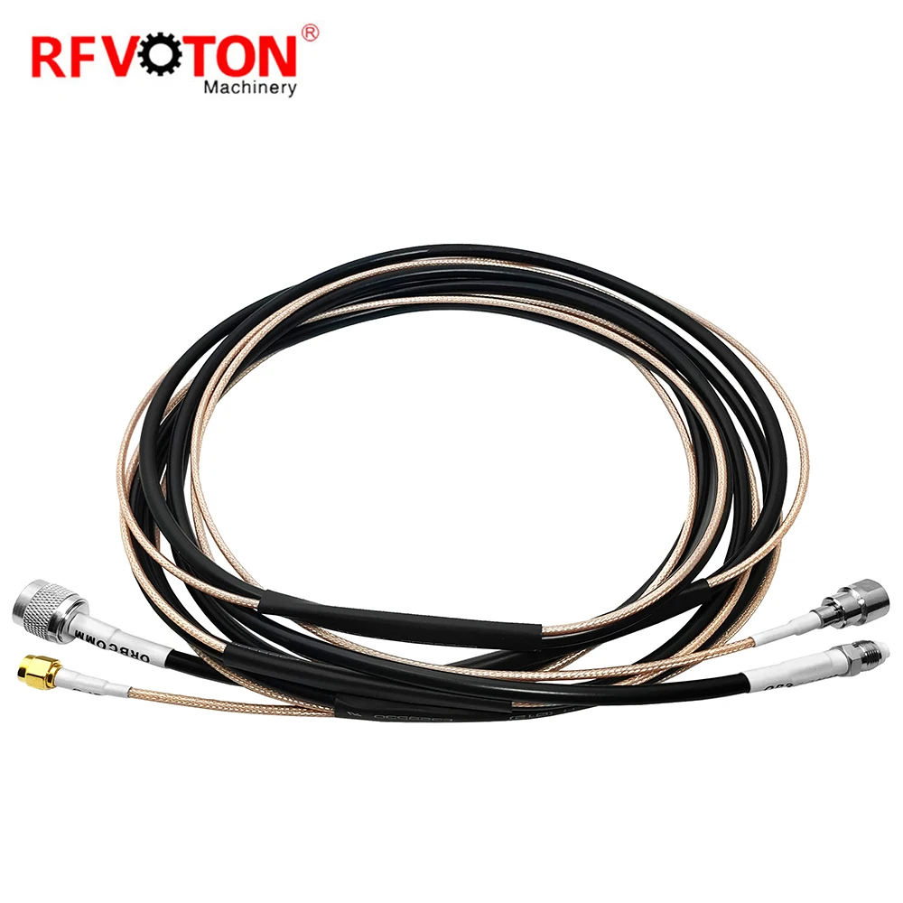 OEM/ODM  Jumper SMA Male To FME Male RG316 Twins Cable Assembly , FME Female To TNC Male RG58 Twins Cable Assembly details