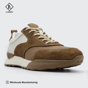 LANCI Wholesale Shoe Manufacturers in China High Quality Mens Leather Shoes Luxury Sneakers for Men