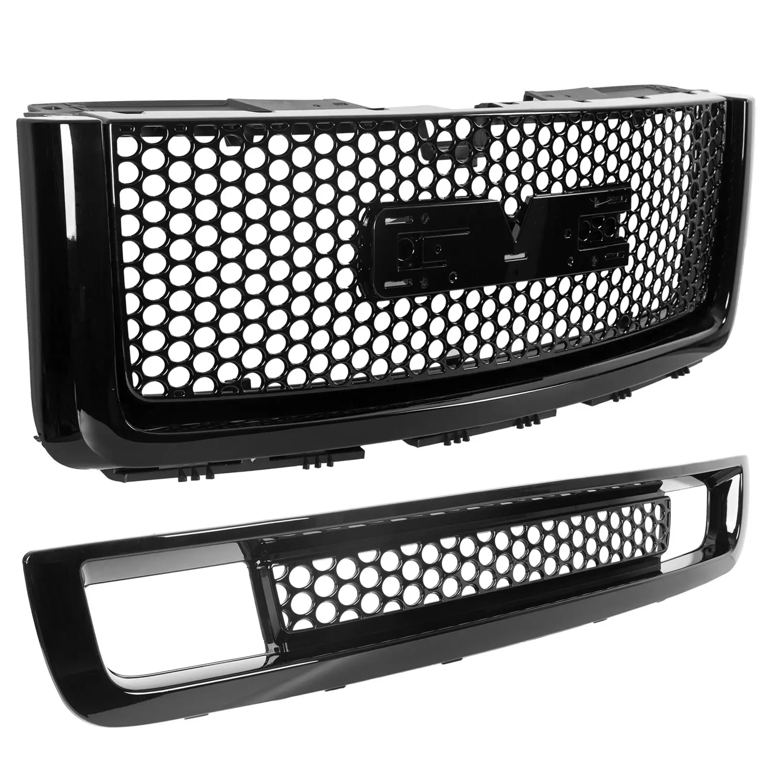 Black Front Grille For Gmc Sierra Denali 1500 2007-2013 22761794 1200631  10385157 1235109 15901589 1036131 - Buy 22761794 1200631 10385157 1235109  15901589 1036131,Front Grille For Gmc Sierra