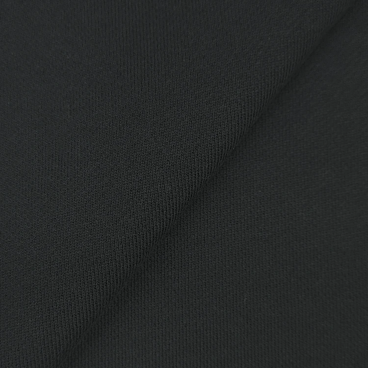 Solid Baby Terry Fabric Fleece Material, Heavy Weight Cotton French Terry Fleece Fabric for Hoodie/ factory