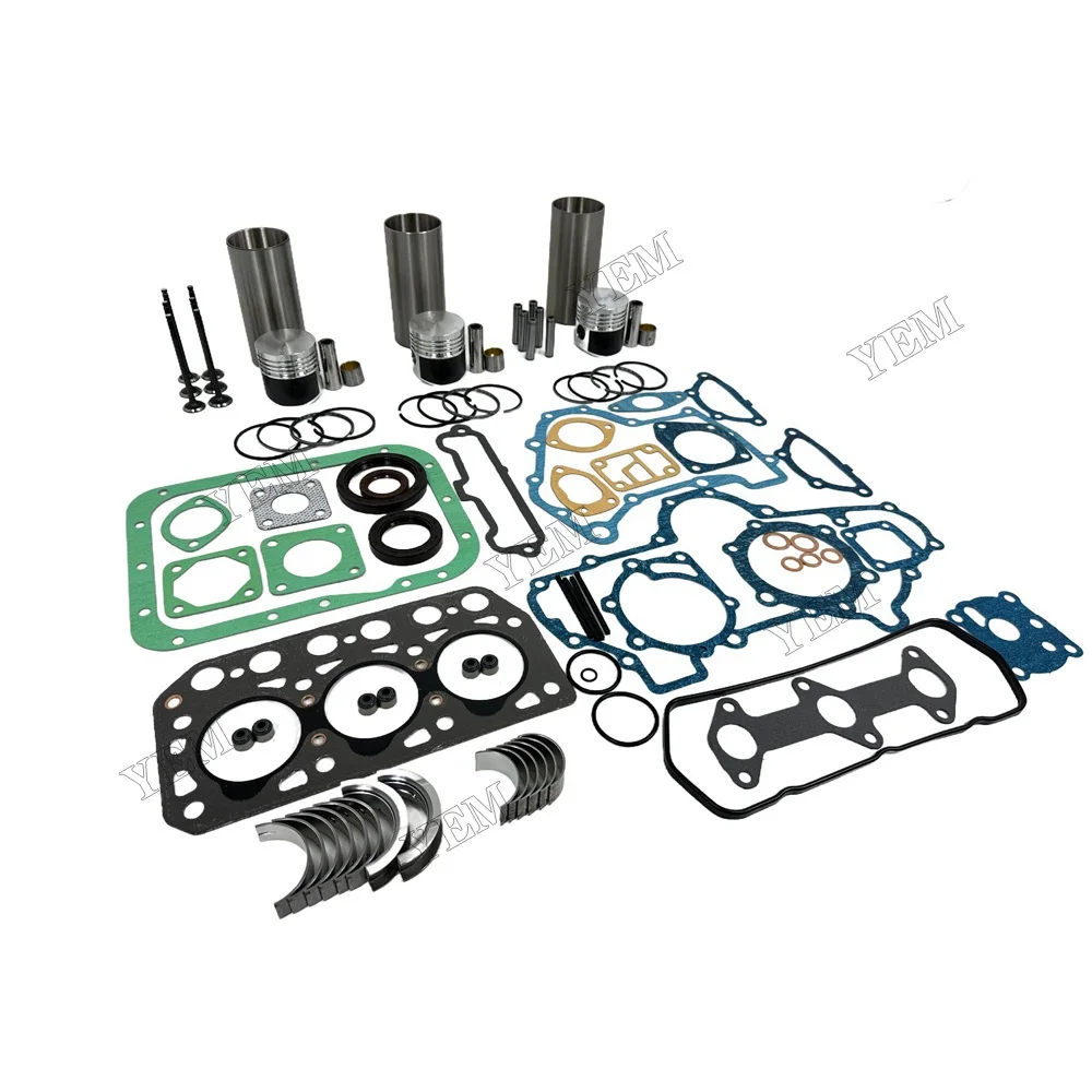Overhaul Kit With Valves Fit for Mitsubishi K3B Engine 5