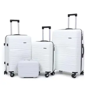 Luxury Suitcase Multifunctional Spot Delivery Suitcase 3 Pcs Suit PP Unsex Password Box Luggage Travel Hard Waterproof Luggage