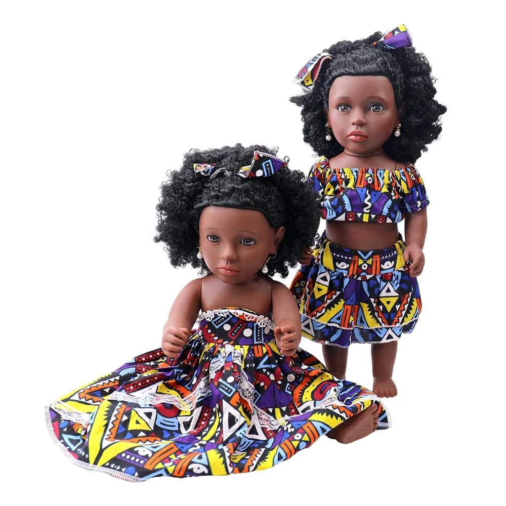 Nathaniel Wholesale 18 Inch African Black Doll Soft Toy