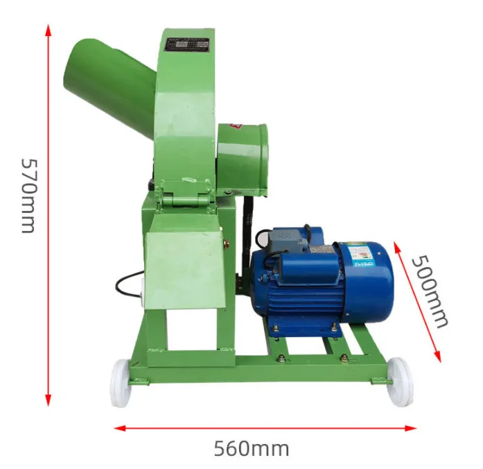 Electric Banana Tree Trunk Branches Leaf Chipper Cutting Shredder Banana Wood Tree Chopper Machine