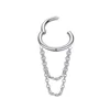 Tassel double chain-steel color