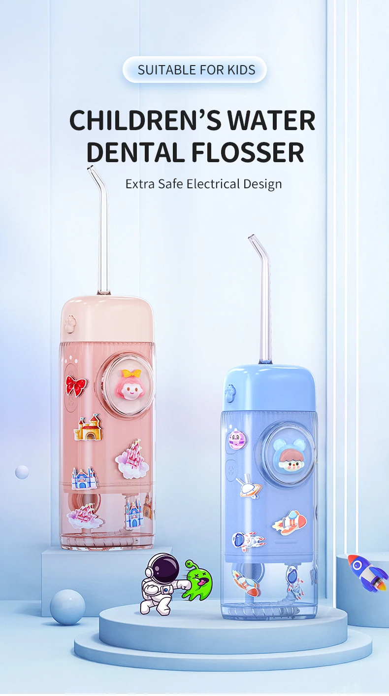 Dycrol Children Oral Care Teeth Clean Oral Irrigator Portable Electric