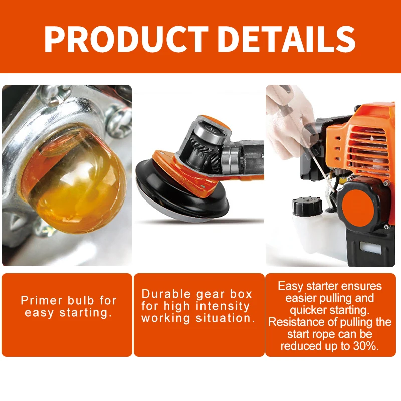 Garden 2 Stroke Power String Trimmer Manual Hand Grass Cutter With Swing Metal Blade Buy