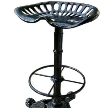 Bar chair simple modern industrial style personalized iron backrest coffee shop high foot bar chair iron stool