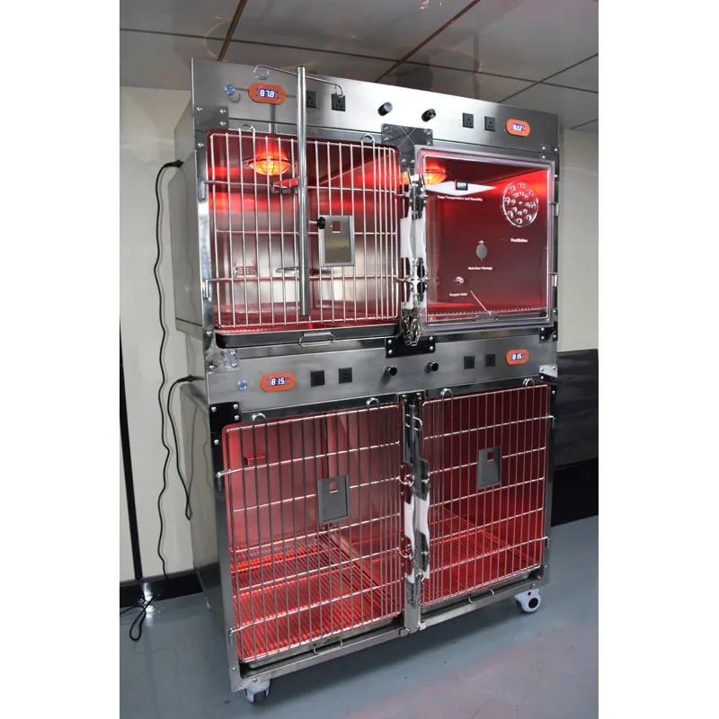 Animal Dog Infrared Therapy Veterinary Cage Vet Stainless Steel Uv Led