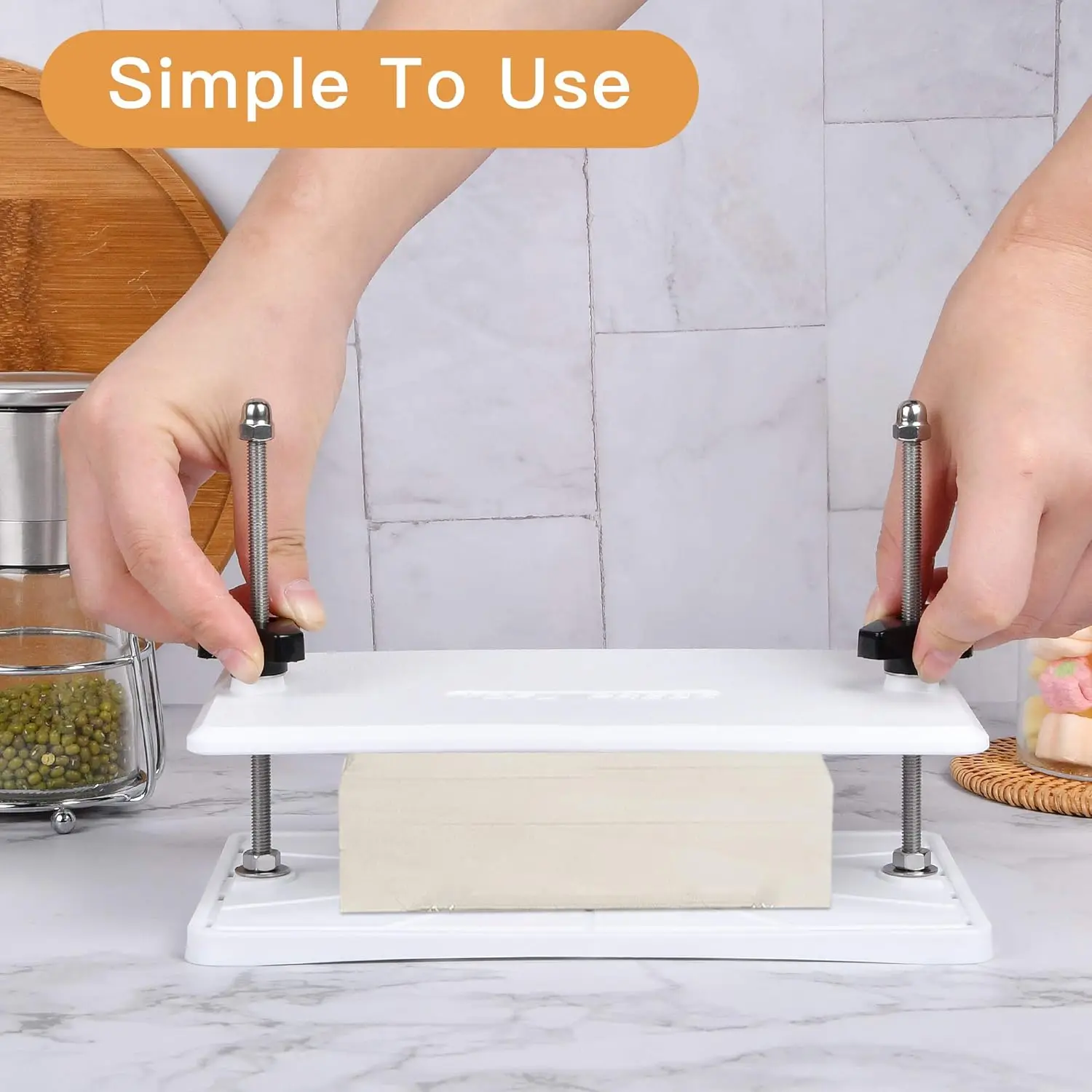 Пресс для тофу-легко удаляет воду из тофу лучшего вкуса изогнутые пластины премиум-класса легкого прессования