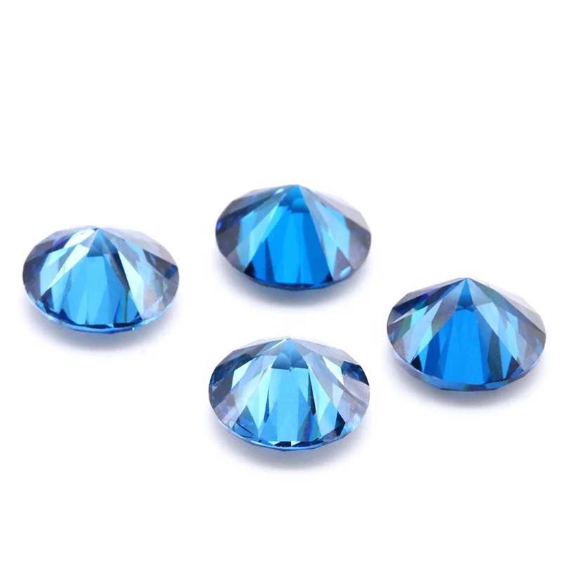 Round Blue Colour Cubic Zirconia Stone, Size: 6 Mm At ₹ 4.6/piece In Rajkot