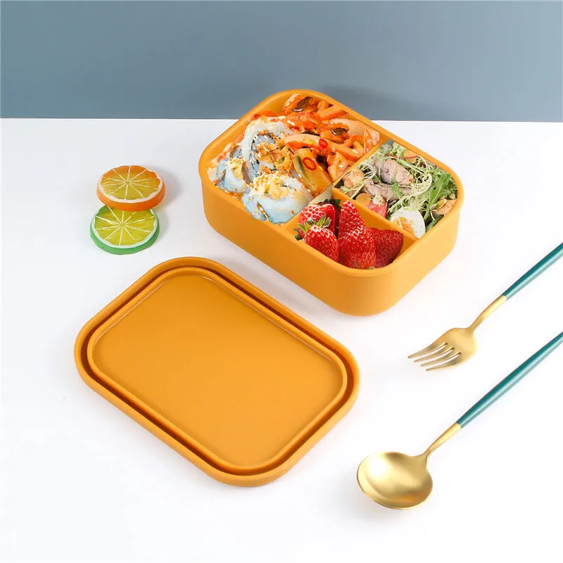 Bento Lunch Box For Kids Bpa Silicone Collapsible Lunch Box Silicone Folding Lunch Box Buy
