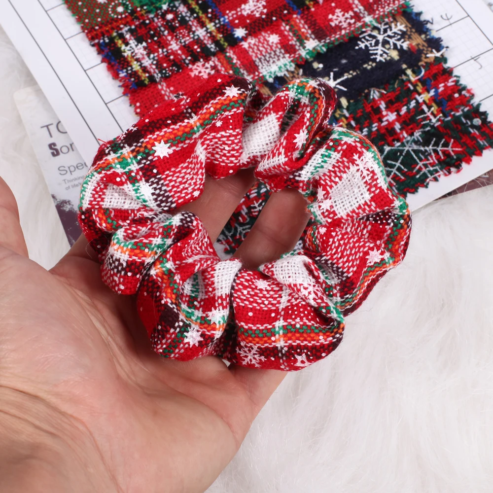2021 Christmas Hair Scrunchies - Festive & Soft Accessories display picture 1