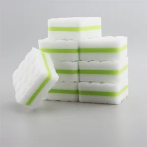 High Quality Stove Cleaning Sponge High Density Hot Pressed Melamine Sponge With Pu Magic Cleaning Sponges