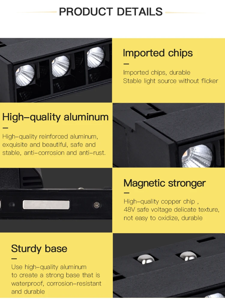 Modern Simple Bathroom Lamp Linear Led Light Recessed 48v