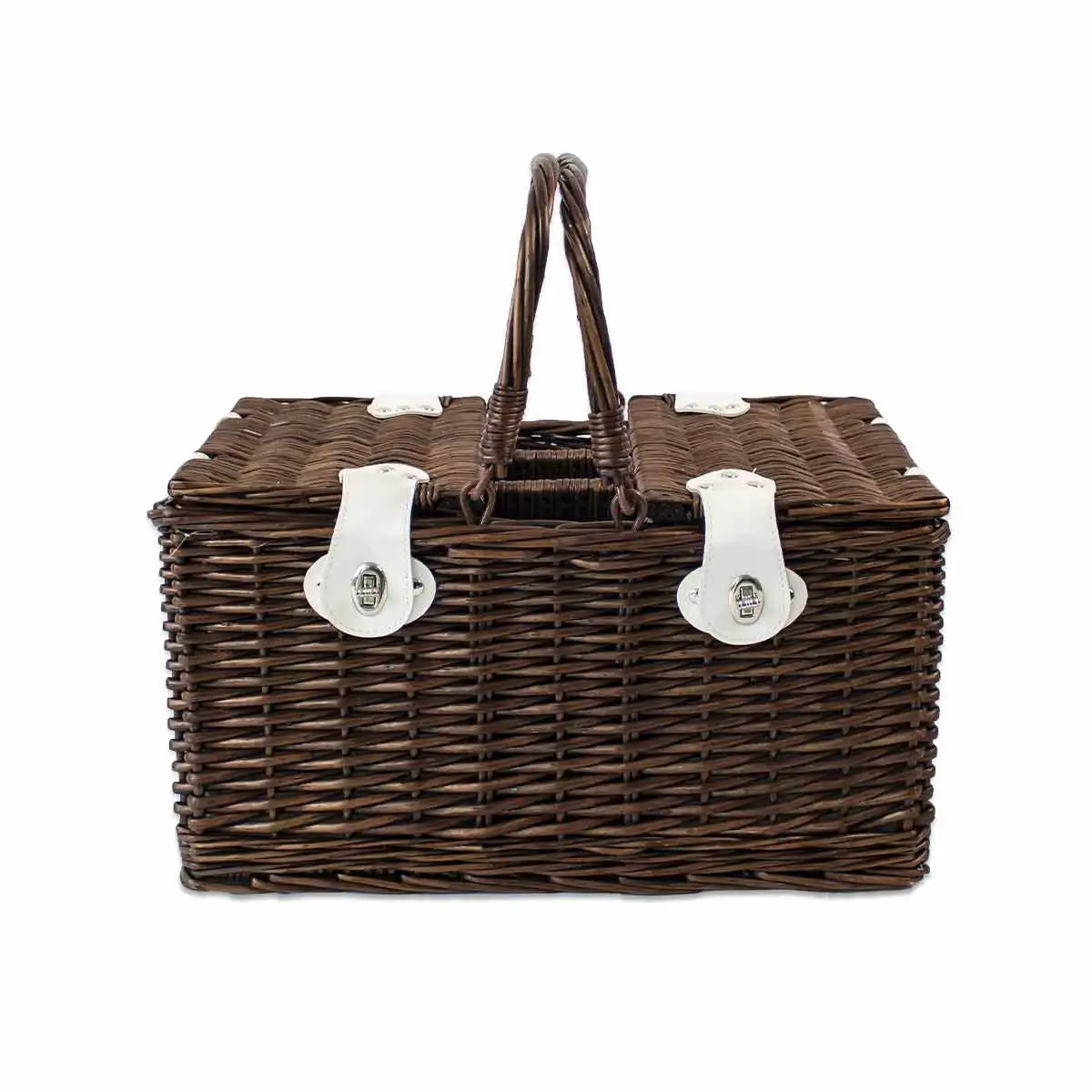 Custom Wicker Handwoven Outdoor Travel Essentials Picnic Set For 4