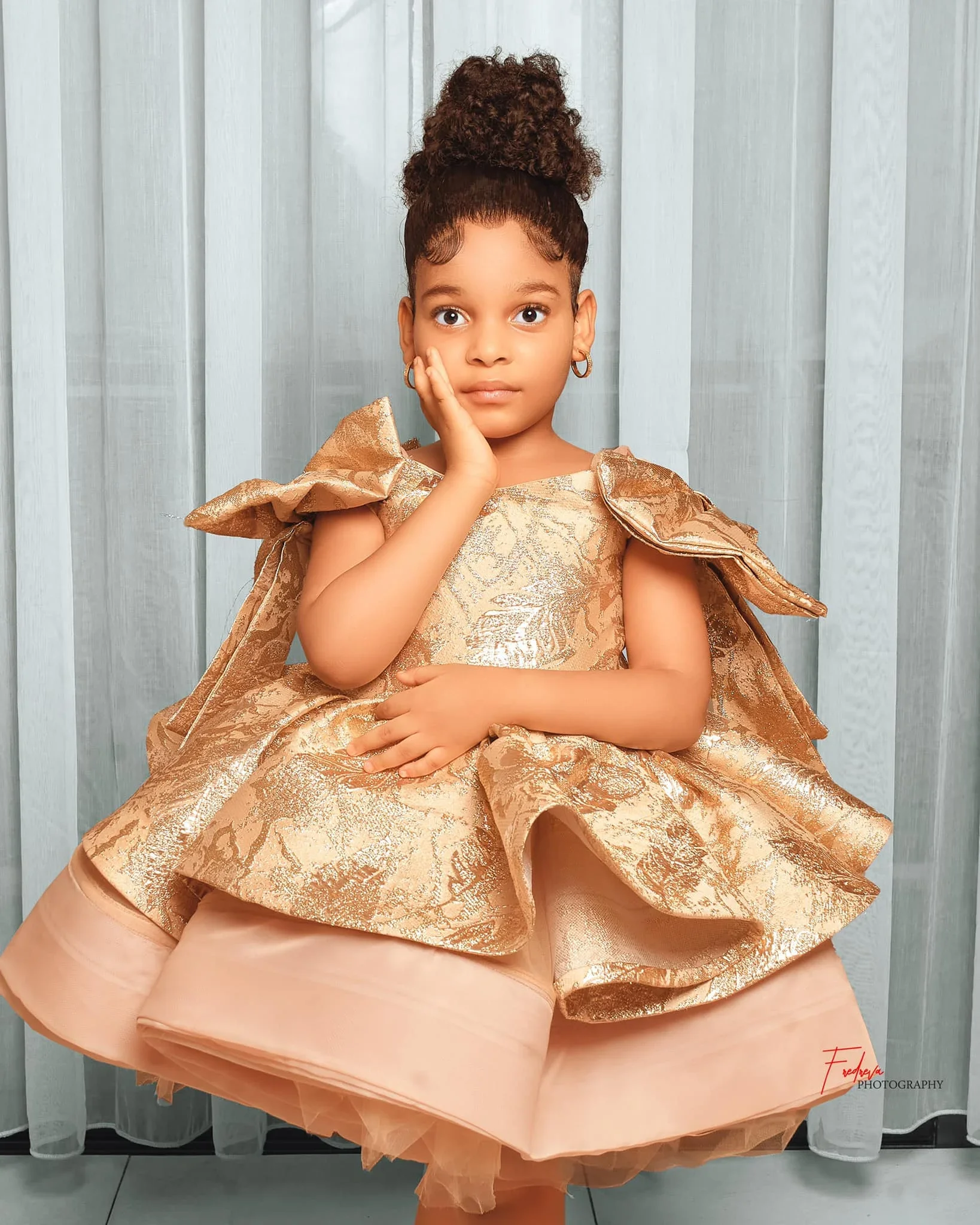 Champagne Lace Flower Girls Dresses - Customized Gowns